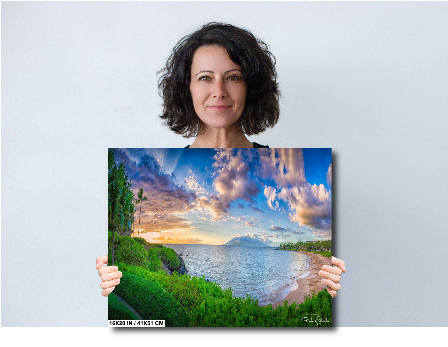 Wailea Beach Sunset Print – Maui Sunset Photo on Premium Photo Paper | Tropical Wall Art