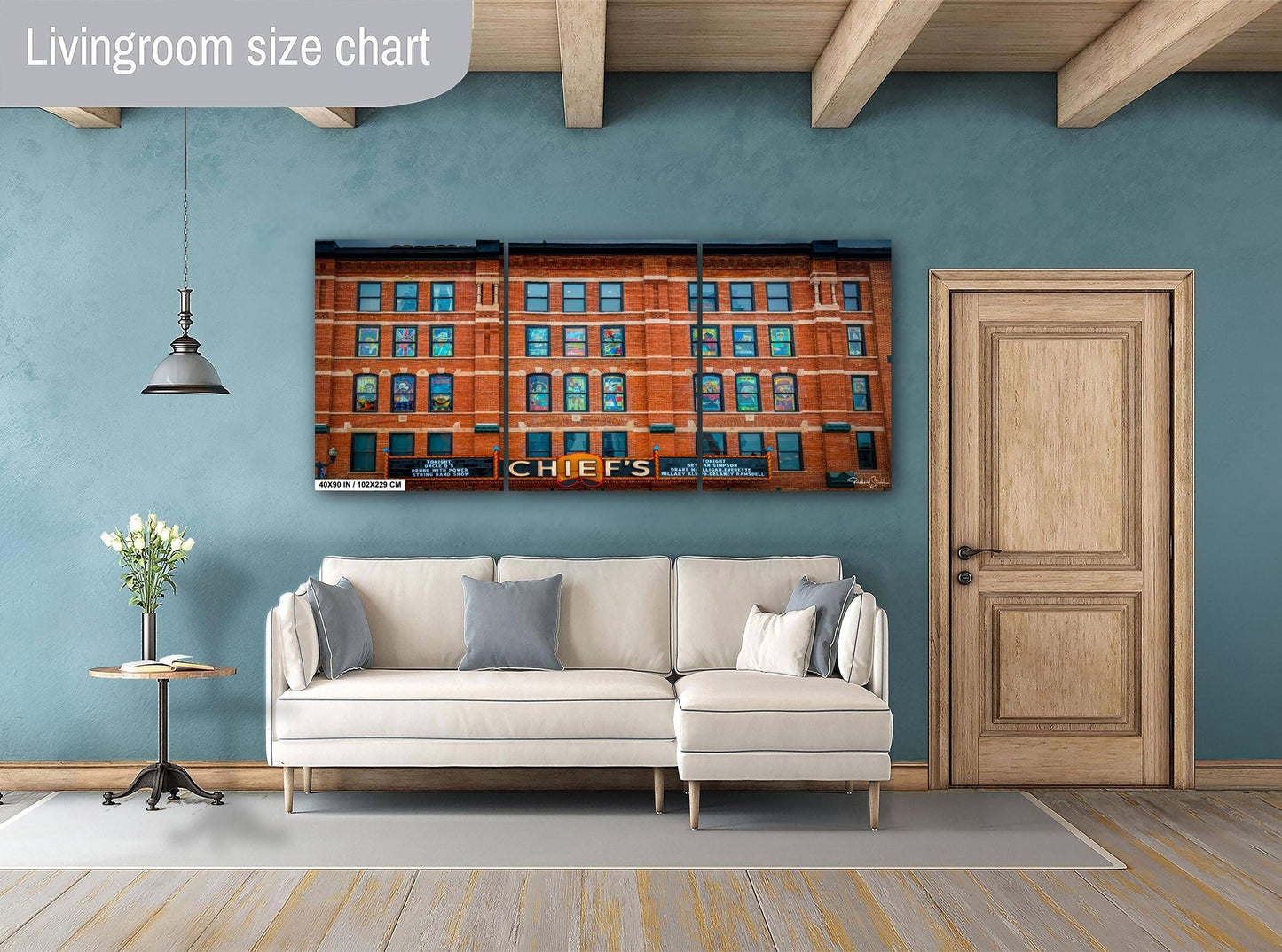 Nashville Wall Art Print - Downtown Nashville Art | Country Bar Decor Canvas