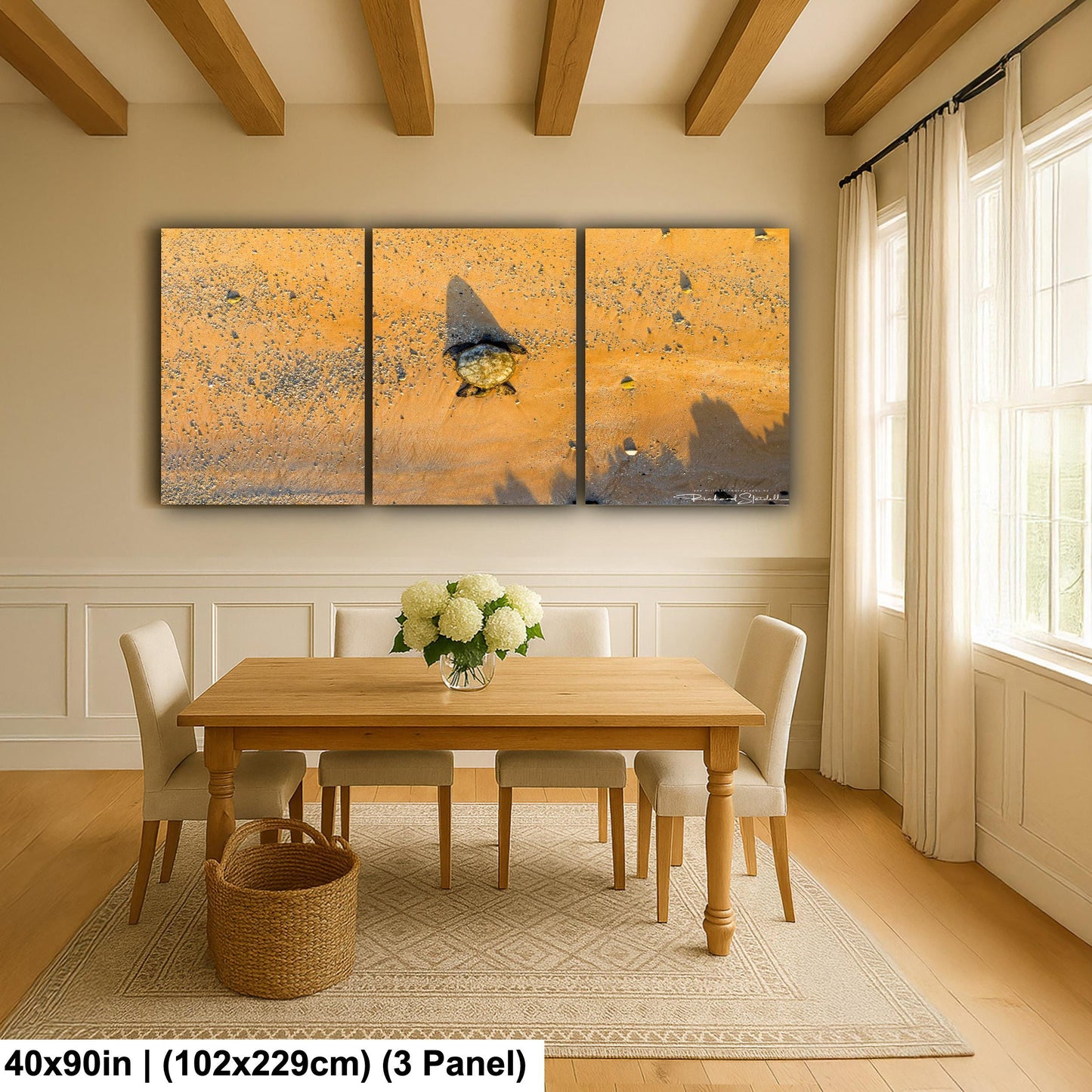 Sea Turtle Wall Art: Maui Ocean View - Tropical Coastal Decor