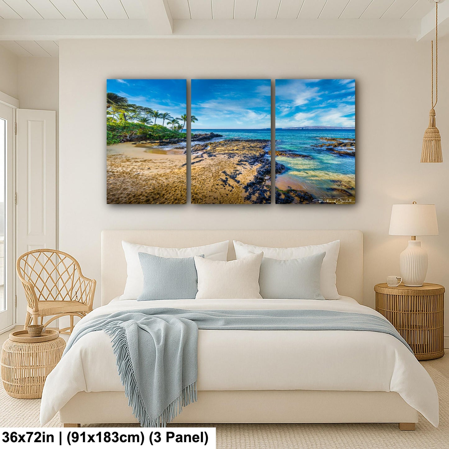 Maui Secret Beach Print - Sunrise Ocean Decor on Premium Photo Paper
