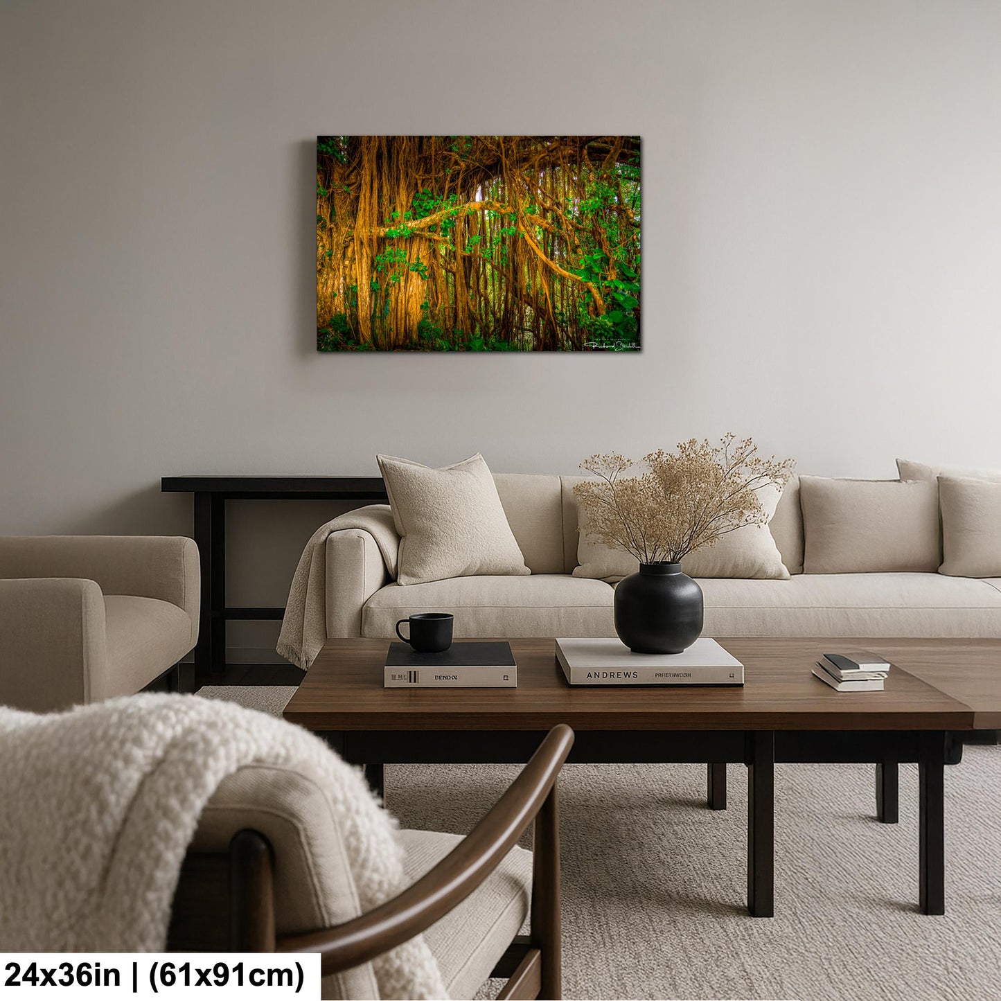 Tropical Maui Wall Art -Tree Forest Photo Print
