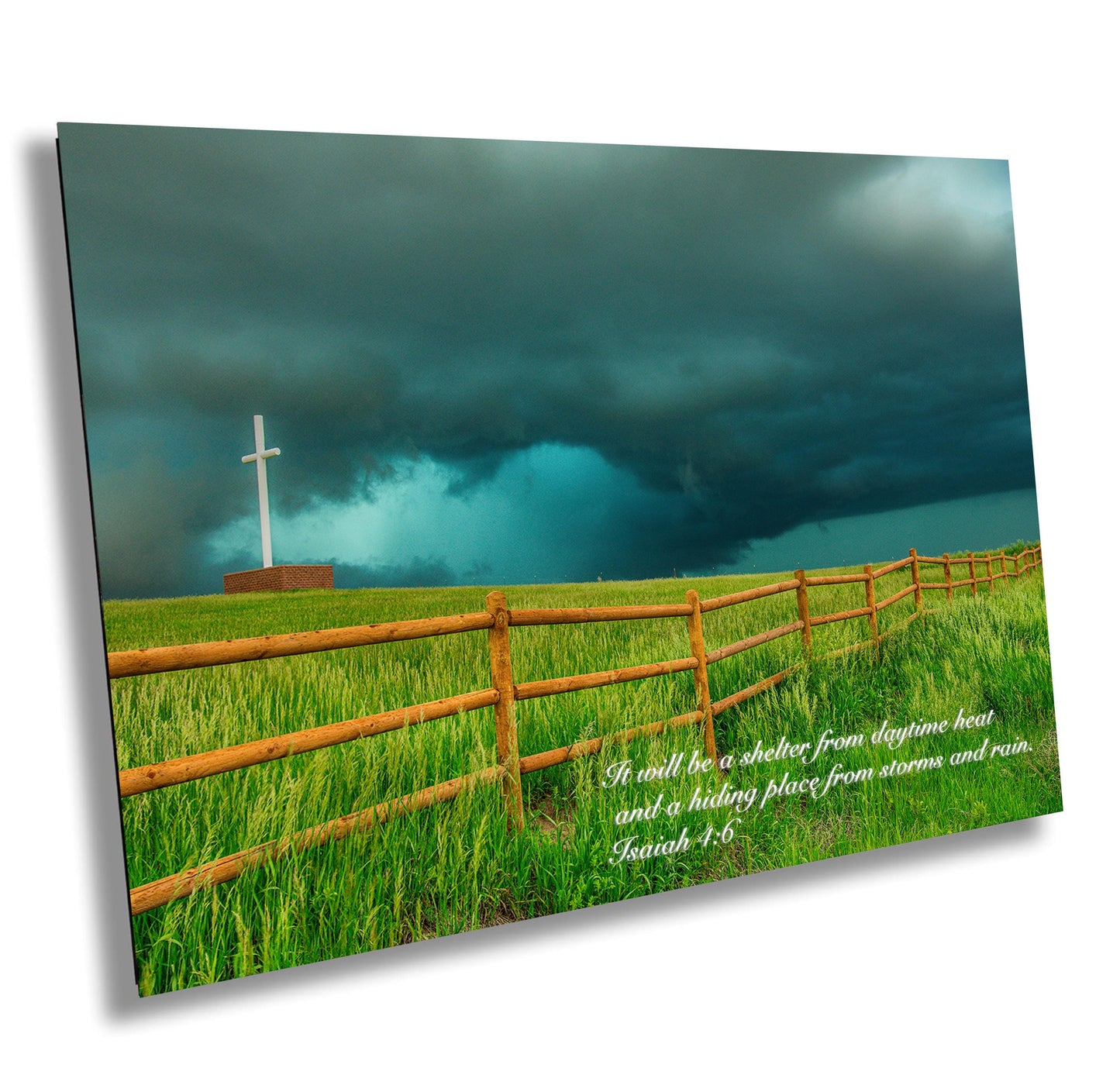 Thunderstorm Wall Art - Moody Lightning Storm Print | Religious Decor for Living Room
