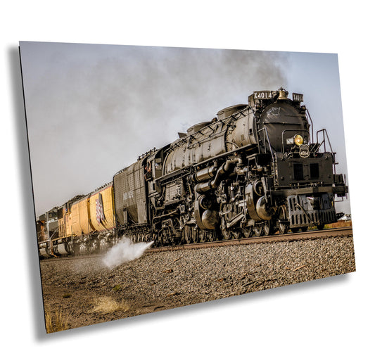 Big Boy Locomotive Print - Vintage Train Art | Railroad Wall Decor Canvas