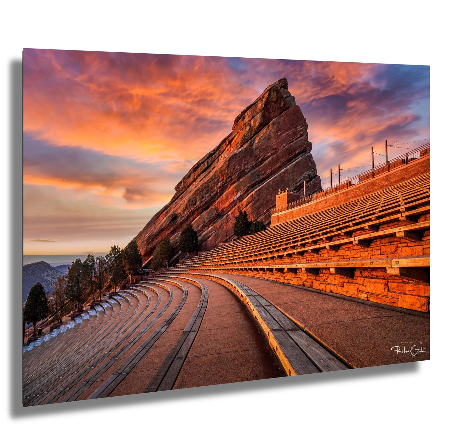Red Rocks Wall Art - Colorado Landscape Print | Sunrise Photo Canvas & Metal Prints