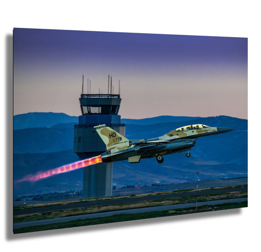 F-16 Wall Art – Fighter Jet Decor | Military Aircraft Art | Unique Home Artwork