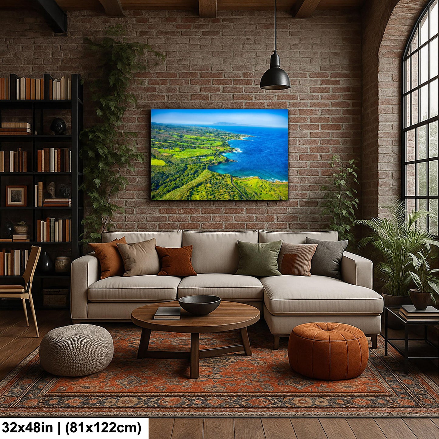 Kapalua Wall Art – Maui Tropical Print | PGA Golf Course Art on Canvas or Metal