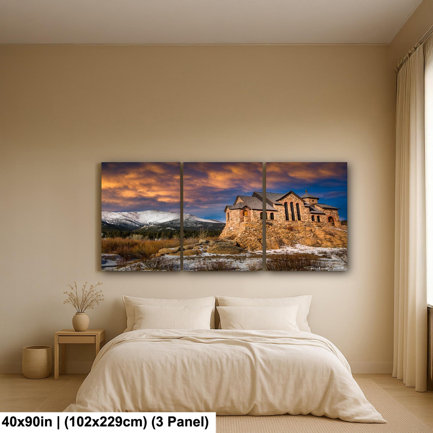Rocky Mountain Chapel Print: Colorado Nature Wall Art (Canvas, Metal or Paper)