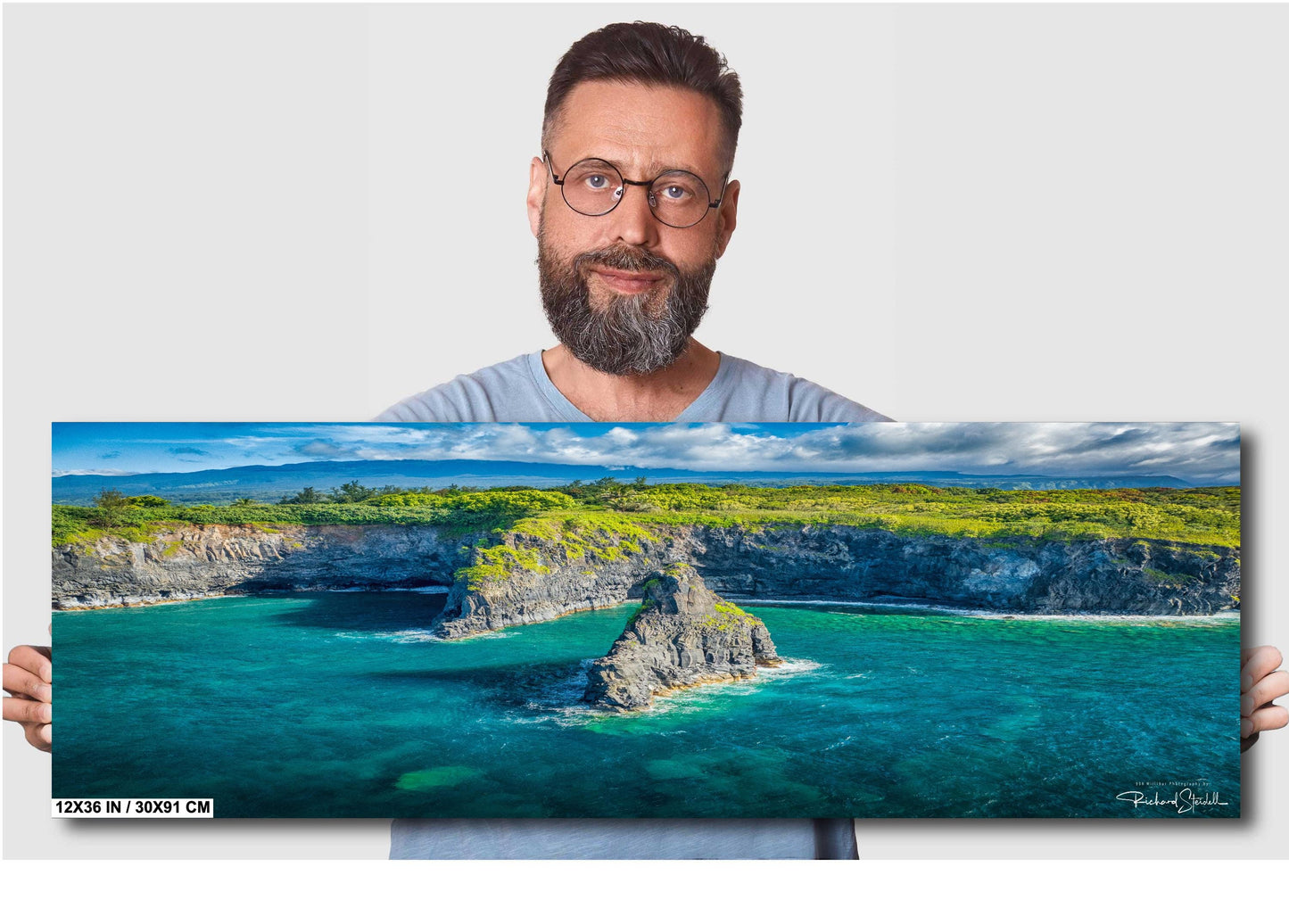 Maui Wall Art - Hawaiian Coastal Decor | Tropical Beach Print on Ready to Hang Canvas