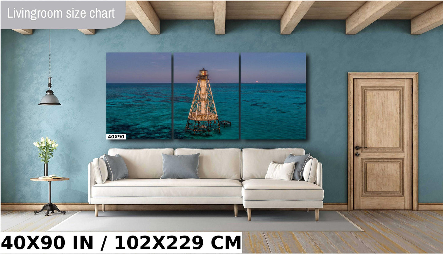Alligator Reef Lighthouse Wall Art - Coastal Home Decor | Canvas, Metal & Acrylic Prints