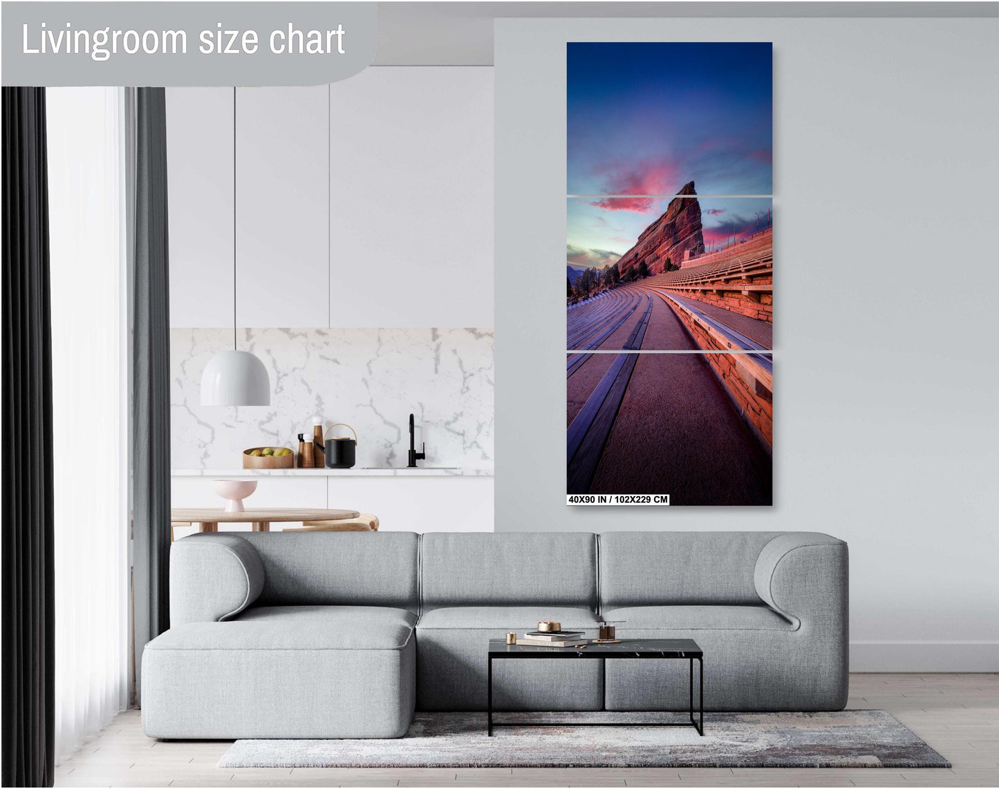 Red Rocks Landscape Print – Colorado Wall Art | Sunrise Canvas & Metal Decor