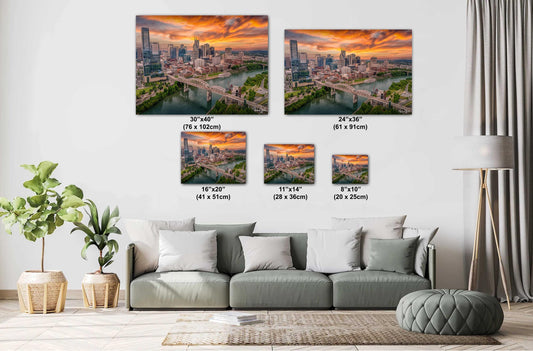 Nashville Skyline Print - Cityscape Wall Art | Modern Home Decor | Gift Idea