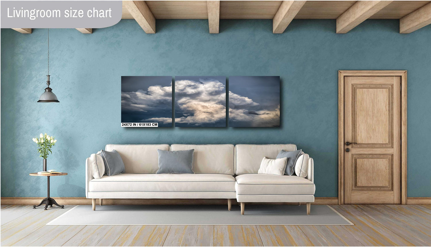 Storm Landscape Print - Dramatic Storm Art | Moody Wall Decor, Ready to Hang Canvas