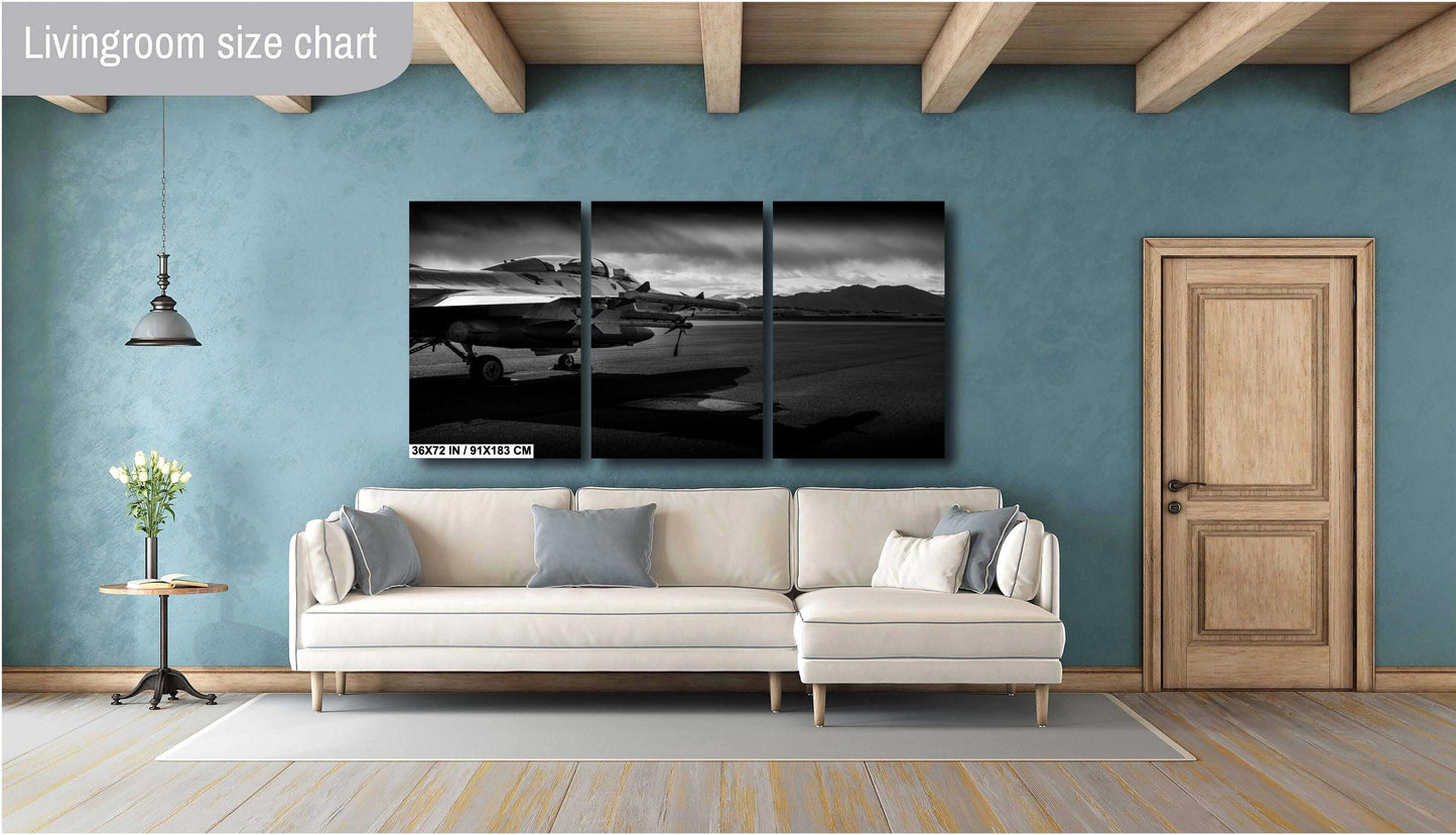 F-16 MIG Killer Wall Art – Fighter Jet Decor | Military Aircraft Art Canvas
