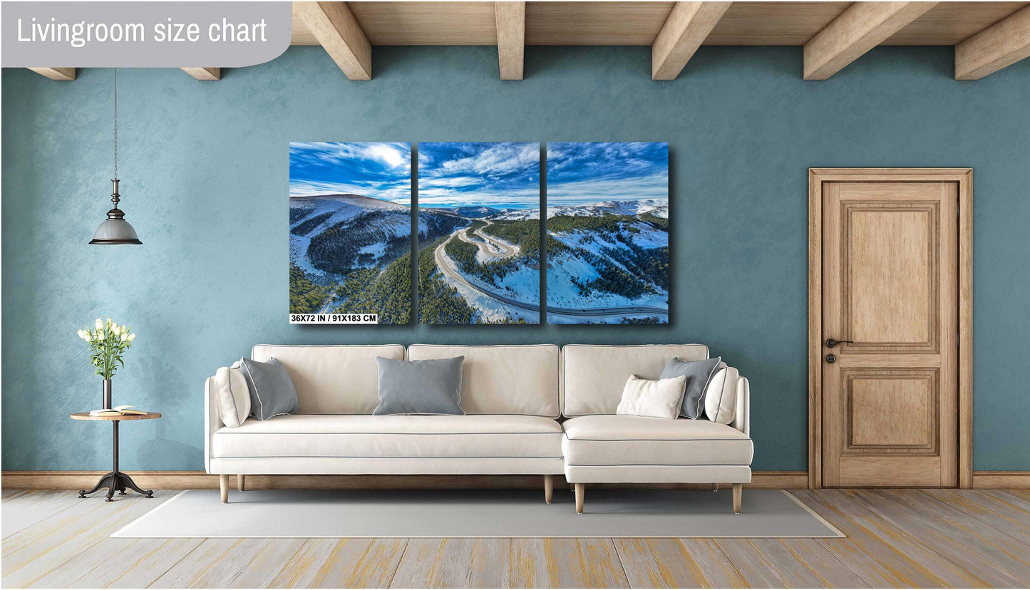 Berthoud Pass Wall Art - Scenic Colorado Mountain Print | Winter Landscape Photo Canvas