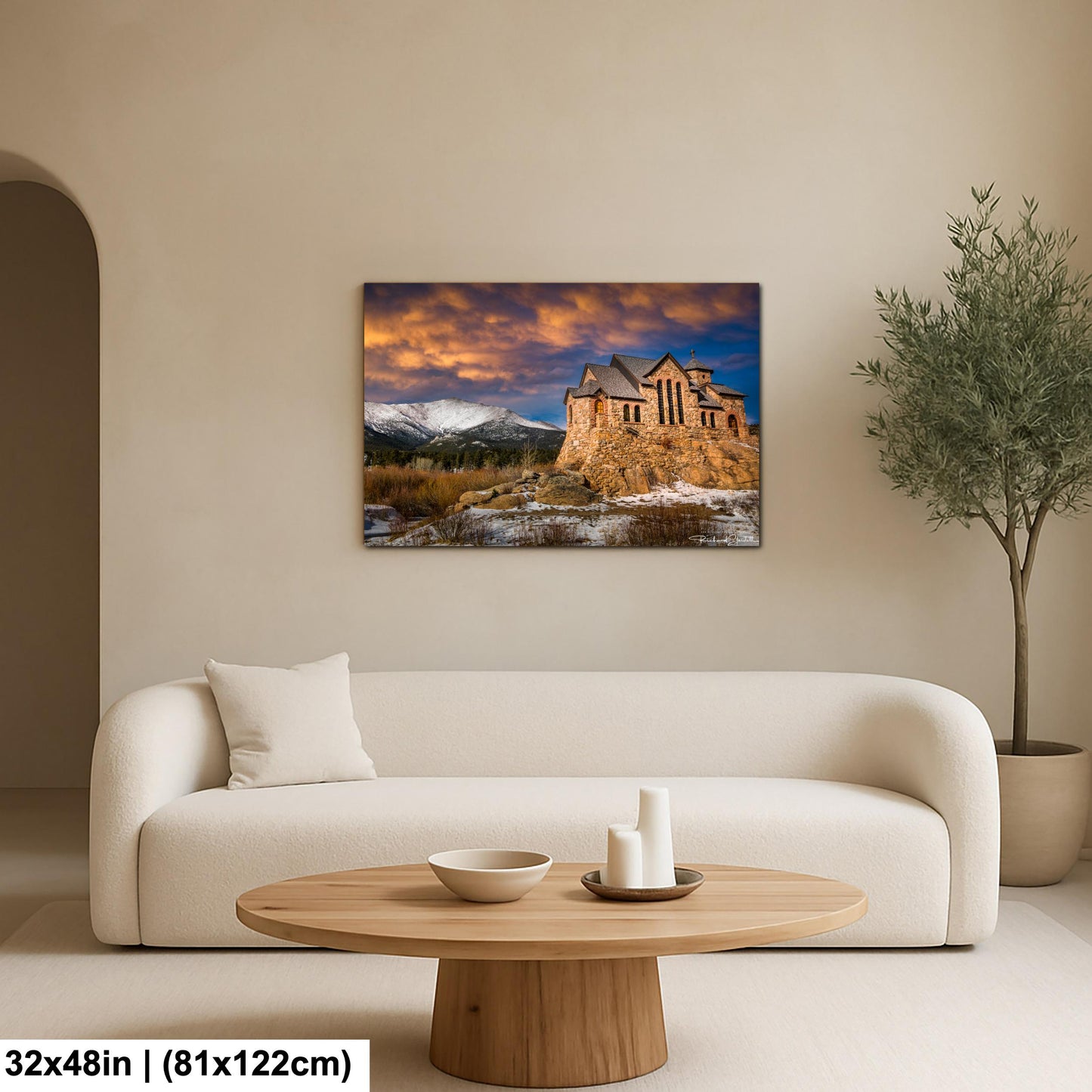 Rocky Mountain Chapel Print: Colorado Nature Wall Art (Canvas, Metal or Paper)