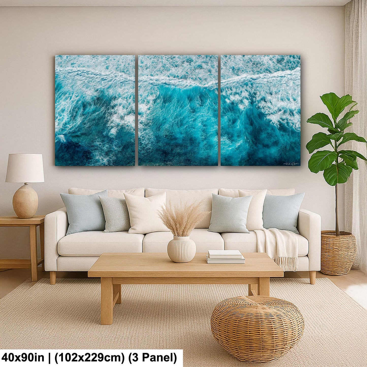 Ocean Wave Photography: Coastal Wall Art (Canvas or Metal Prints)