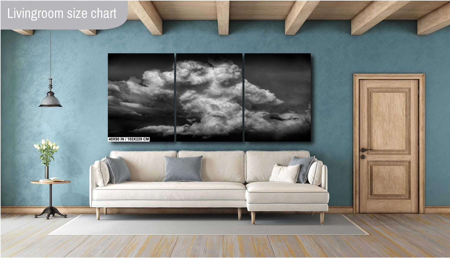 Storm Wall Art - Dramatic Storm Landscape Print | Moody Home Decor Canvas