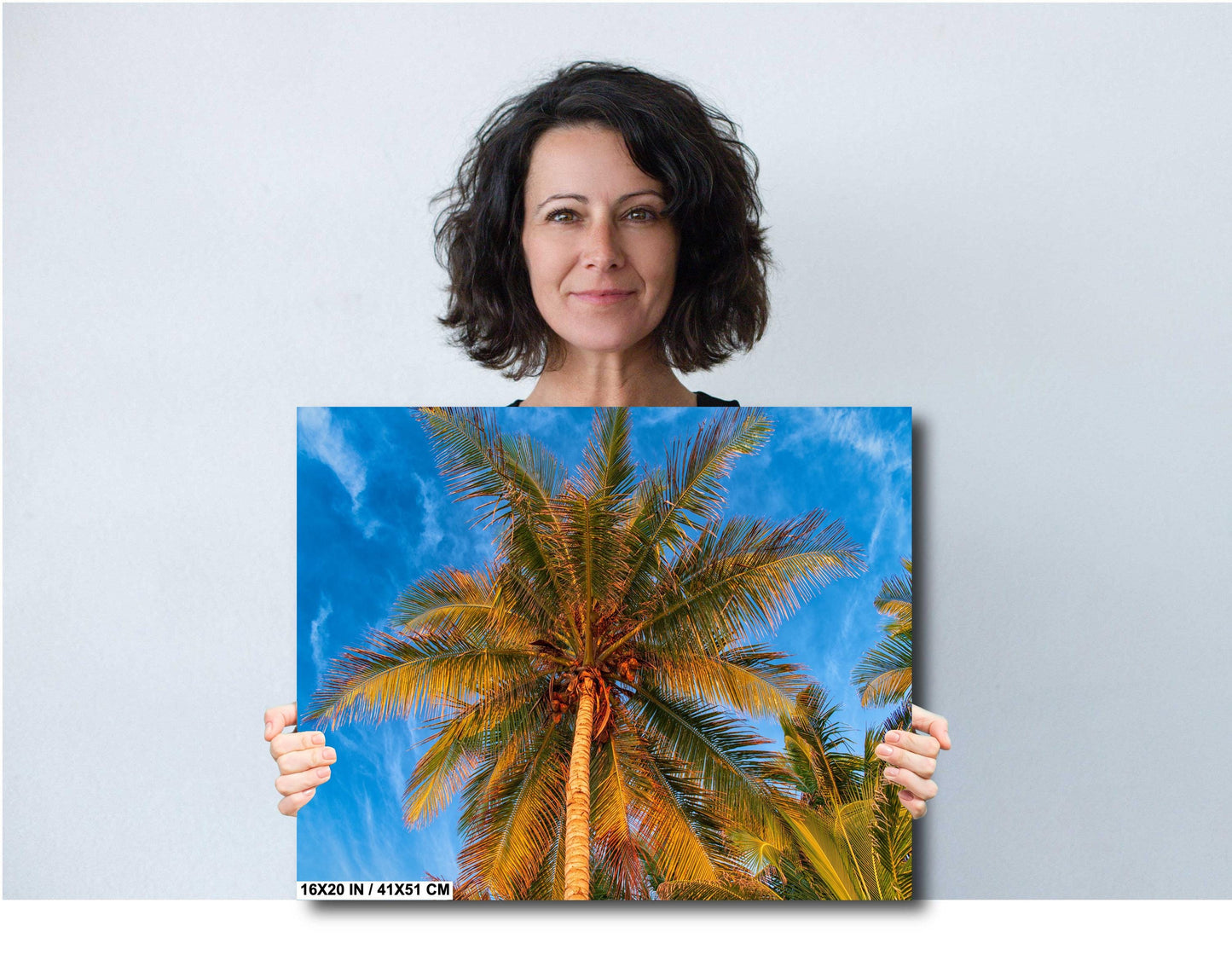 Palm Tree Wall Art - Tropical Canvas Print & Metal Wall Decor for Beach House