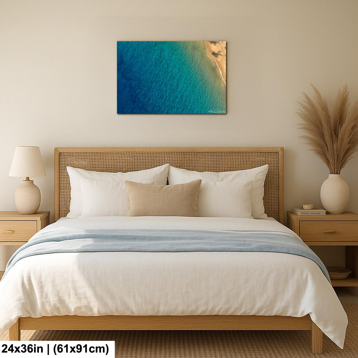 Sea Turtle Wall Art: Maui Ocean View - Tropical Coastal Decor