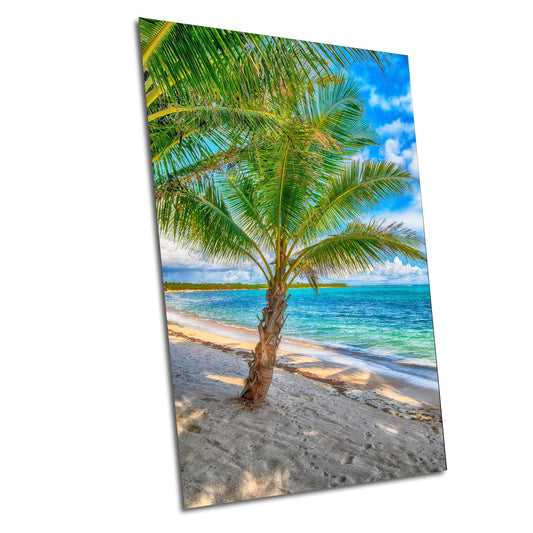 Palm Tree Wall Art – Tropical Palm Painting | Ready to Hang Canvas & Metal Print