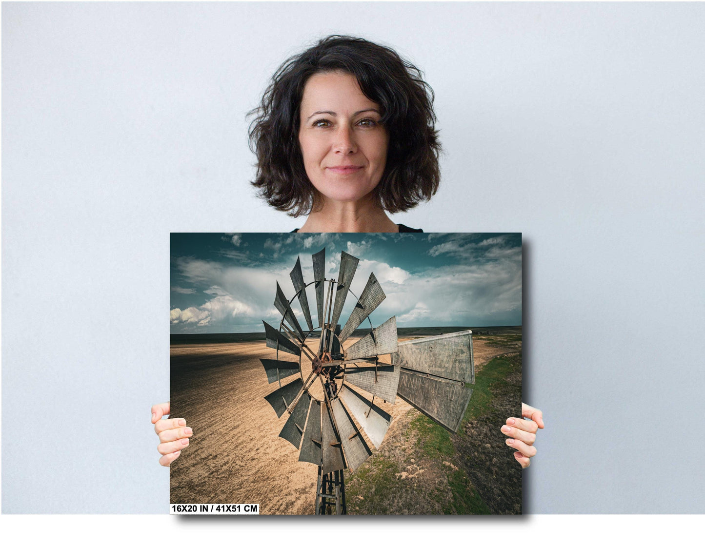 Rustic Windmill Wall Art - Farm Landscape Print | Canvas, Metal & Acrylic Decor