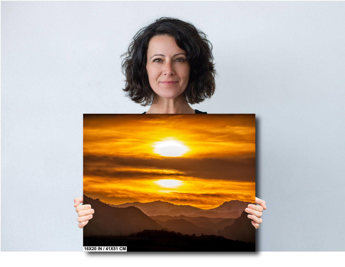 Colorado Sunset Wall Art - Vibrant Mountain Landscape Acrylic Print