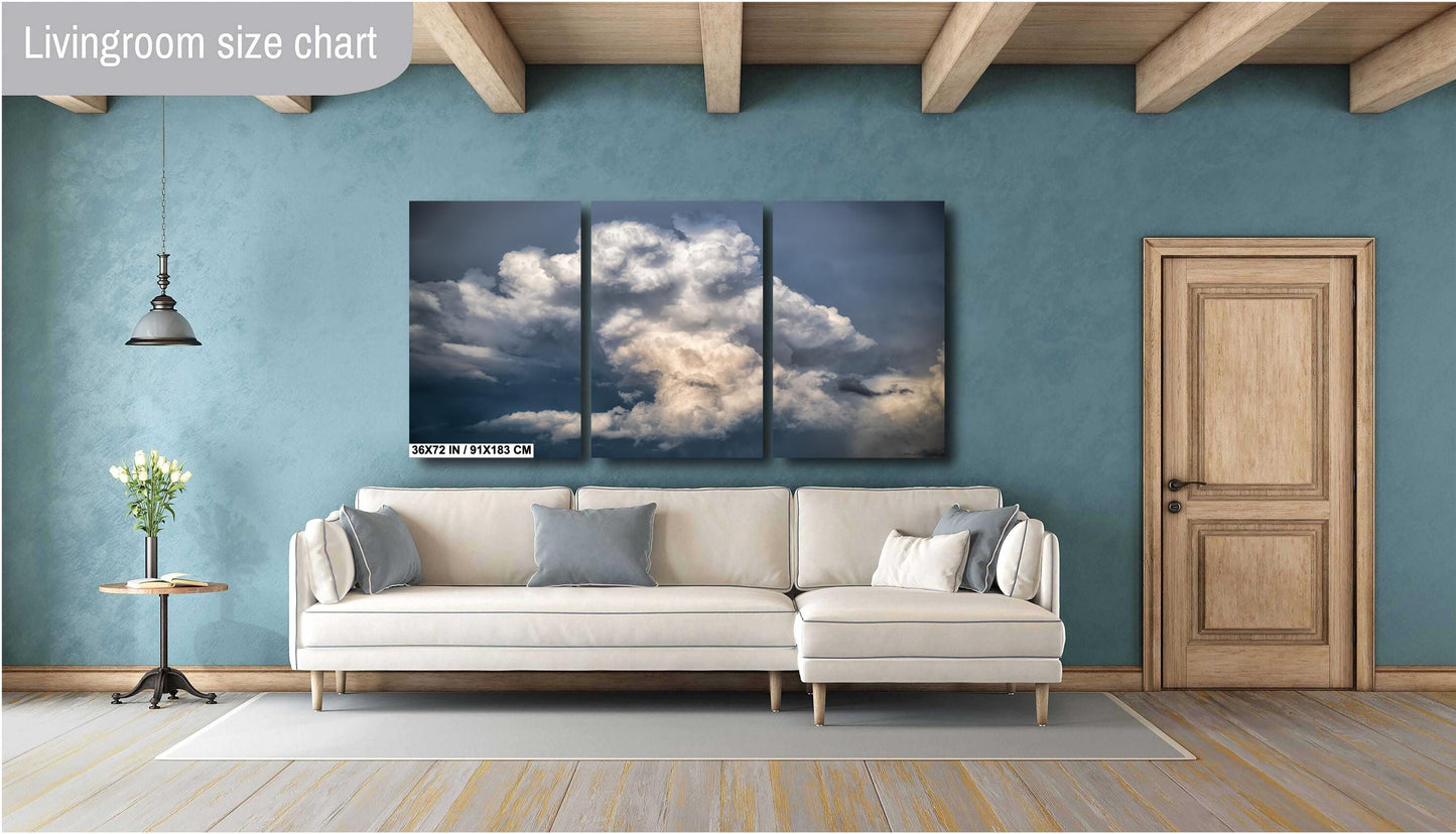 Storm Landscape Print - Dramatic Storm Art | Moody Wall Decor, Ready to Hang Canvas