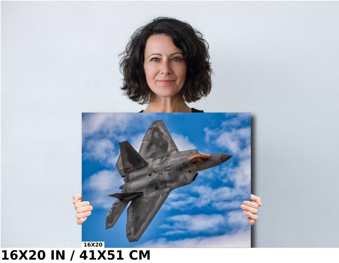 F22 Raptor Wall Art – Military Aircraft Decor | Stealth Jet Canvas Print