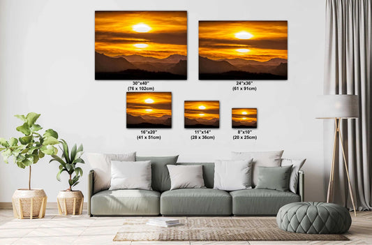 Colorado Sunset Wall Art - Mountain Landscape Art | Vibrant Acrylic Print
