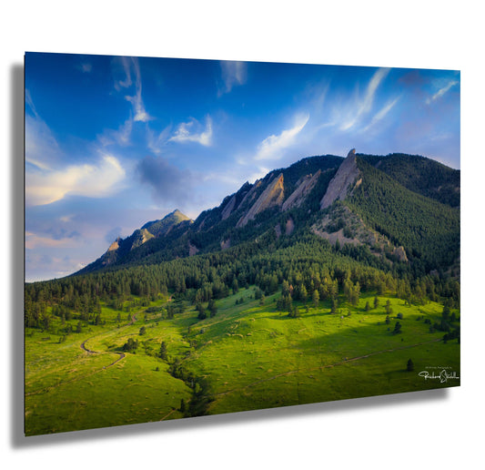 Boulder Flatirons Sunset – Colorado Canvas Art | Mountain Wall Decor Print