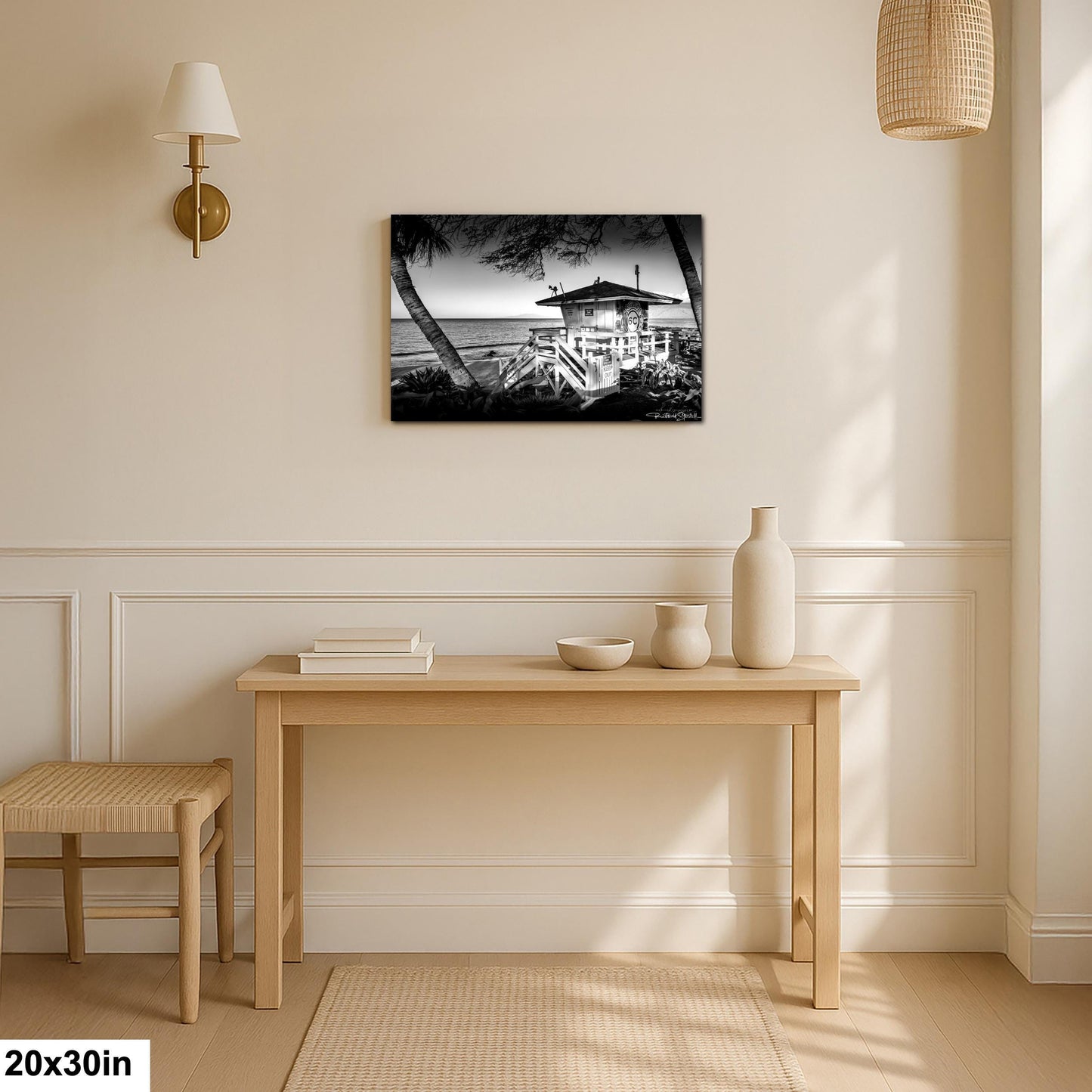 Maui Lifeguard Photo Print - Coastal Wall Art | Ready to Hang Canvas, Premium Paper