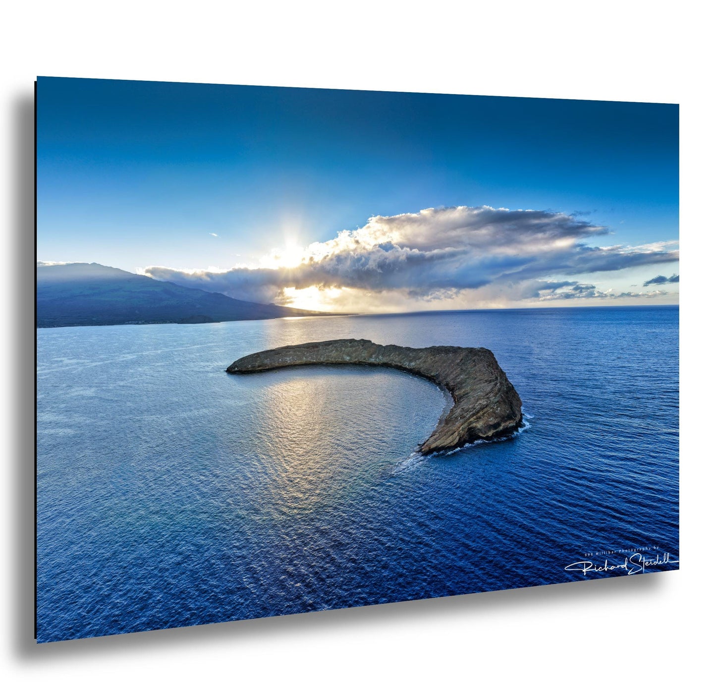 Hawaii Wall Art Print: Molokini Crater Sunrise - Coastal Landscape