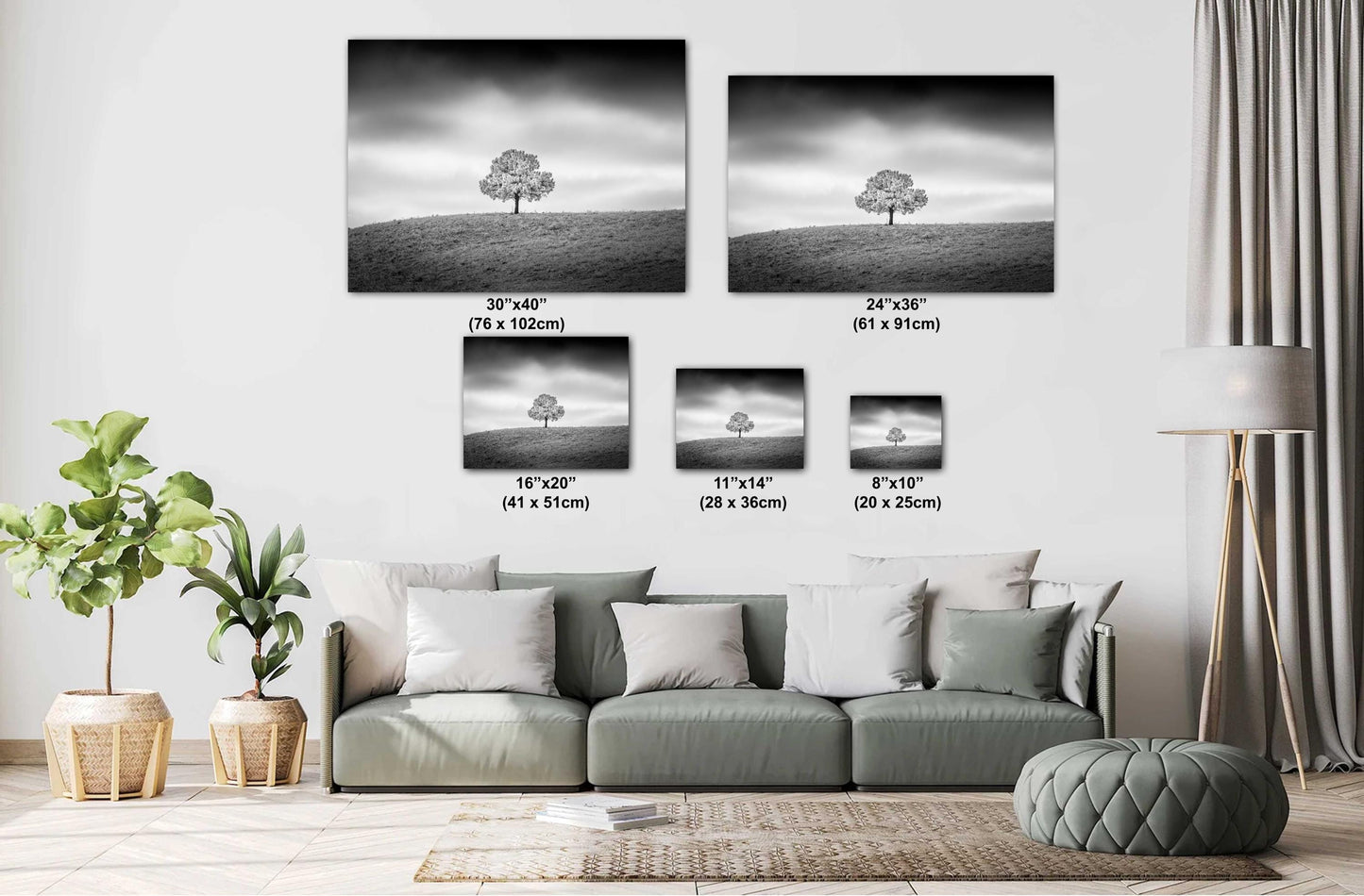 Black and White Photo Print – Minimalist Wall Art on Canvas, Metal & Acrylic Decor