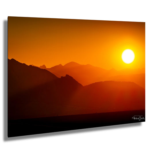 Colorado Sunset Wall Art - Mountain Landscape Decor | Ready to Hang Canvas Print