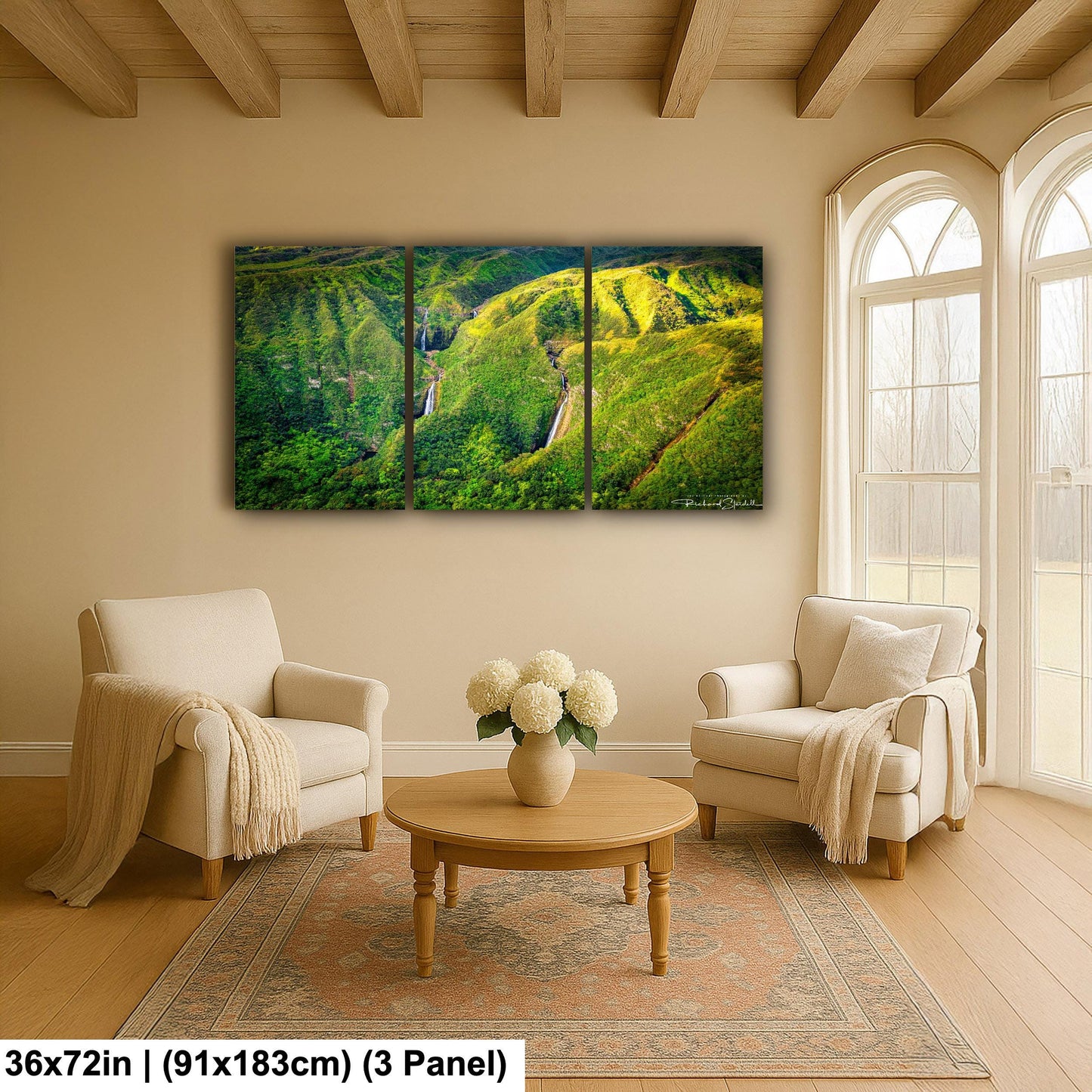 MoloKai Island Hawaii Photo Print - Sunrise Waterfall Wall Decor