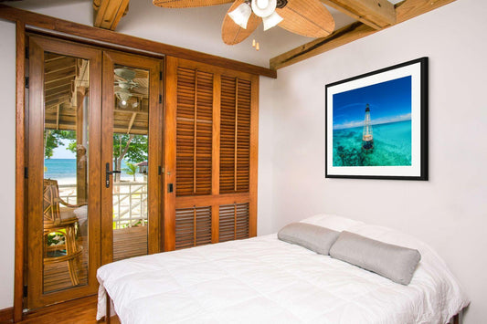 Alligator Reef Lighthouse Wall Art - Coastal Canvas Print | Nautical Home Decor