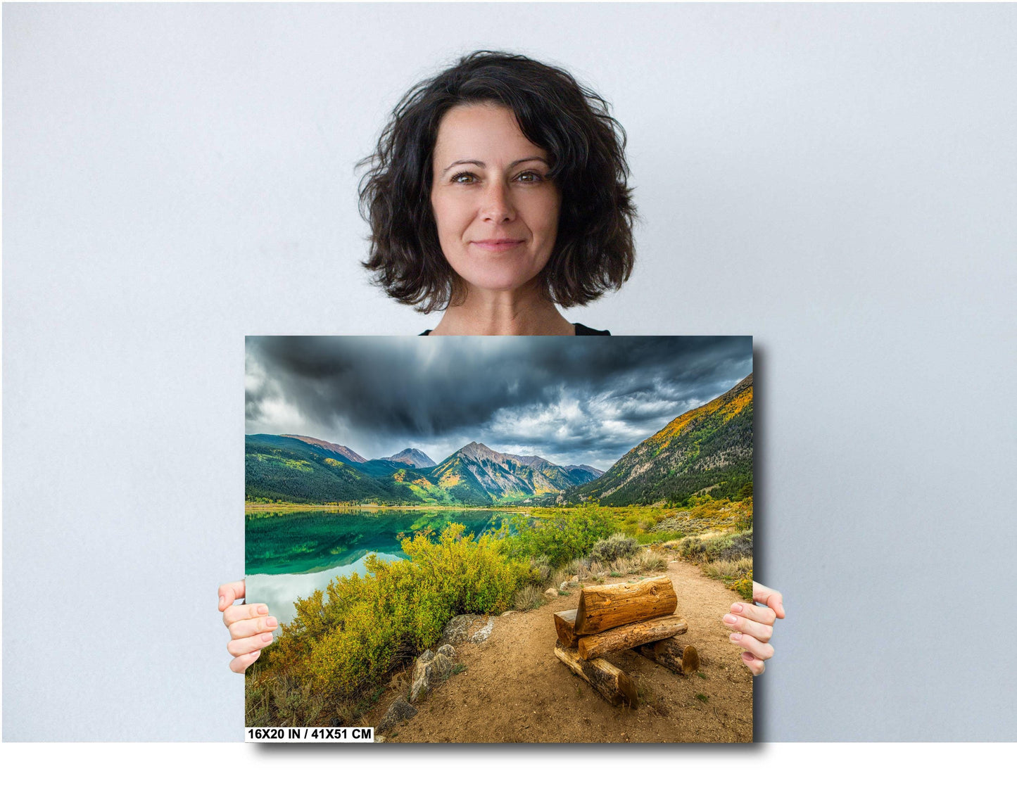 Twin Lakes Colorado Photo - Mountain Wall Art | Ready To Hang Canvas Print