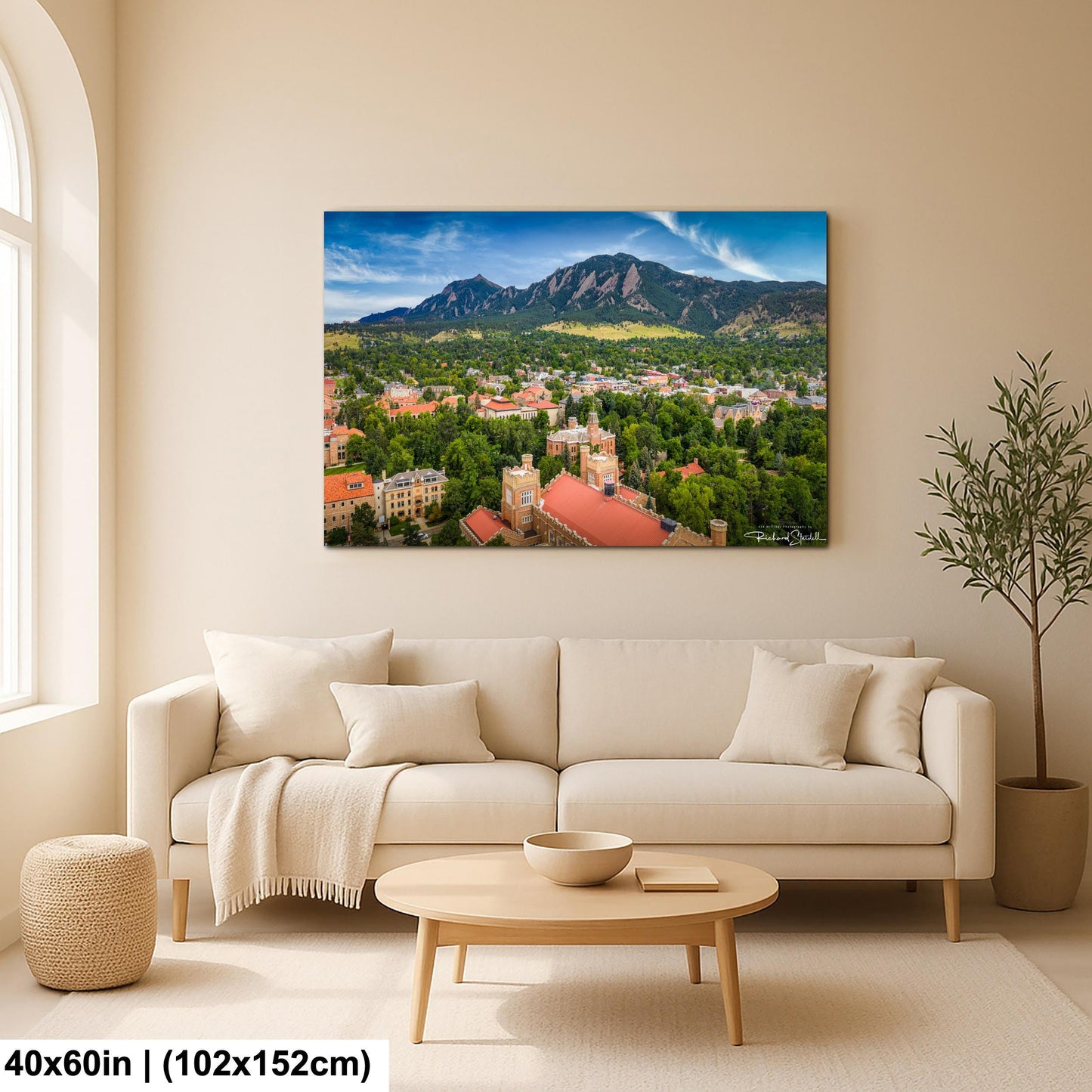 CU Boulder Wall Art – Flatirons Colorado Print | Ready To Hang Canvas