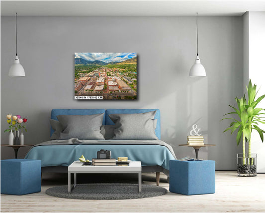 Boulder Wall Art – Pearl Street Artwork | Flatirons Mountain Art Canvas Print
