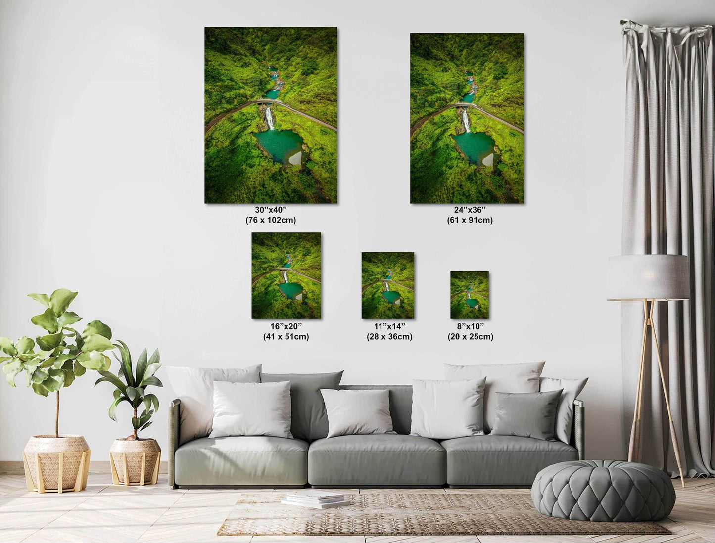 Road to Hana Wall Art – Maui Wall Decor | Tropical Nature Print & Scenic Poster
