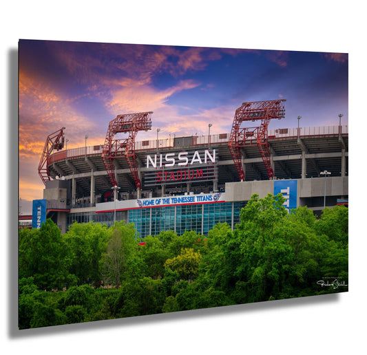 Tennessee Titans Wall Art – Nissan Stadium Print | NFL Team Decor, Game Day Poster
