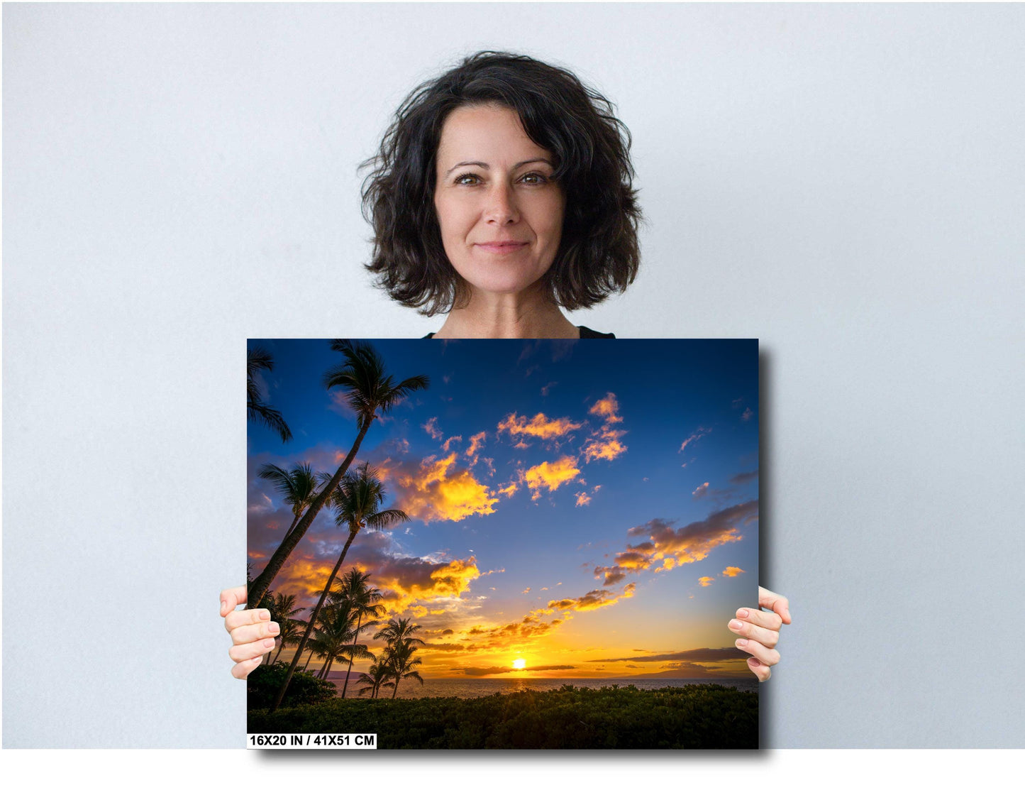 Maui Sunset Canvas Print - Hawaiian Wall Art | Tropical Beach Sunrise Decor