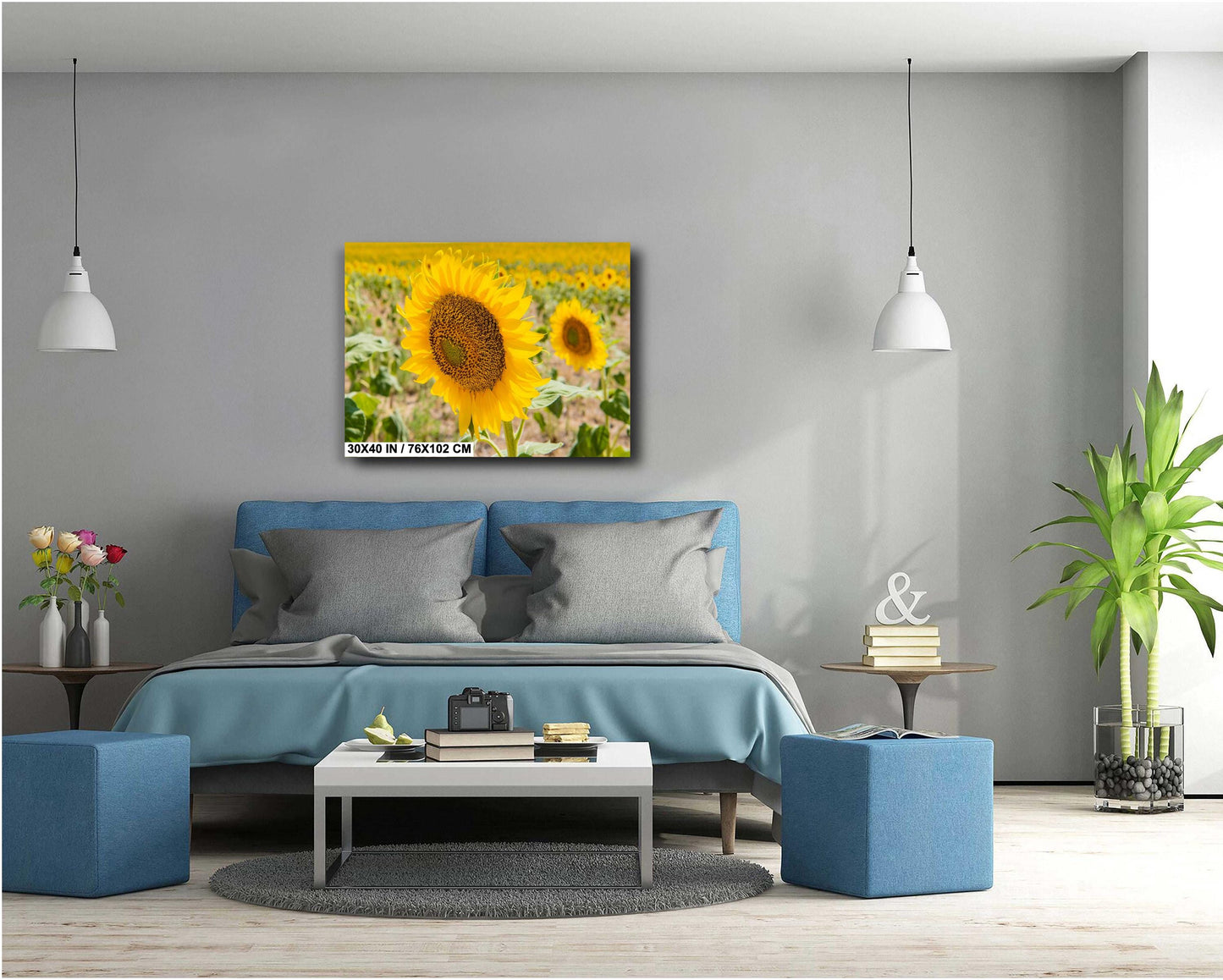 Sunflowers Photography Print - Vibrant Floral Wall Art | Acrylic, Canvas & Metal
