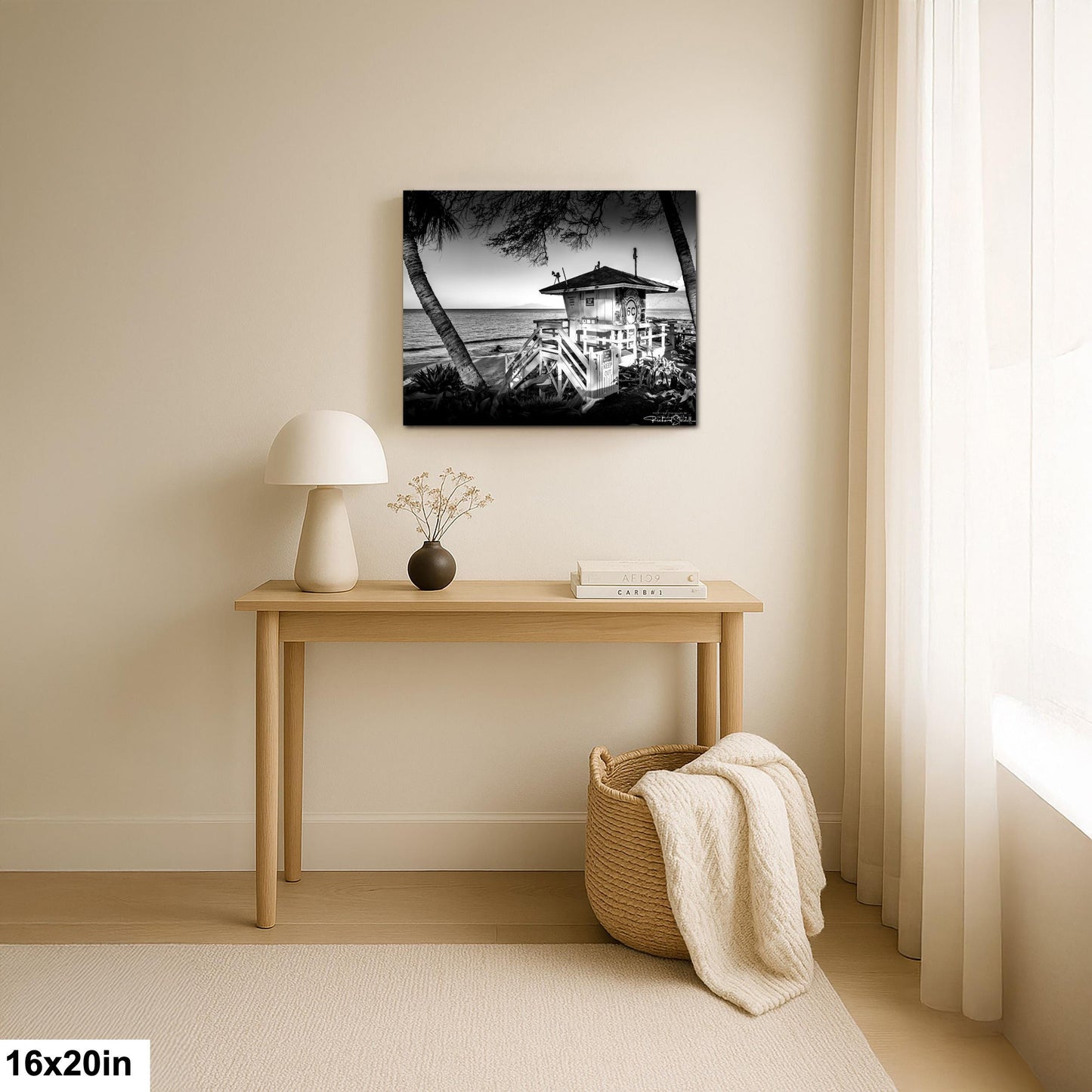 Maui Lifeguard Photo Print - Coastal Wall Art | Ready to Hang Canvas, Premium Paper