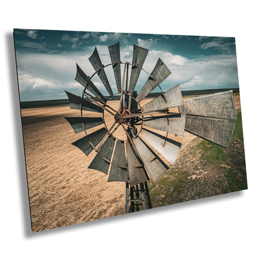 Rustic Windmill Wall Art - Farm Landscape Print | Canvas, Metal & Acrylic Decor