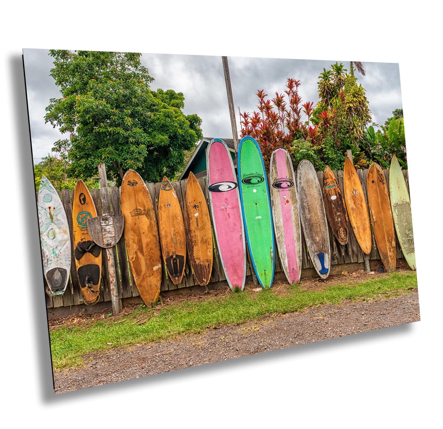 Surfboards Wall Art | Coastal Beach Decor - Modern Ocean Wave Poster