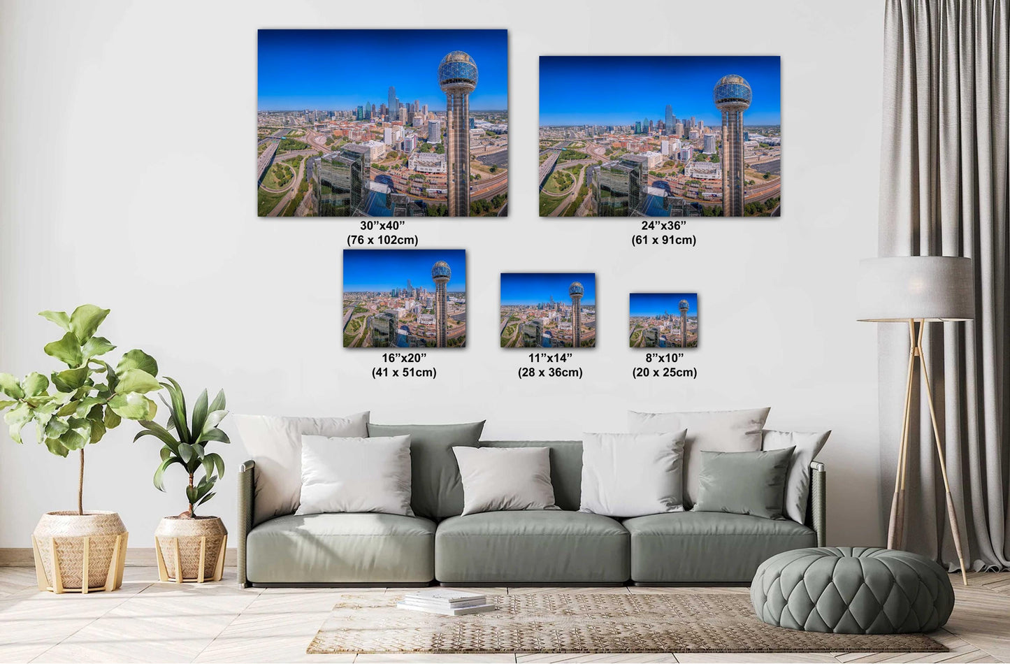 Dallas Skyline Print - Premium Dallas Wall Art | Modern Canvas & Metal Photo