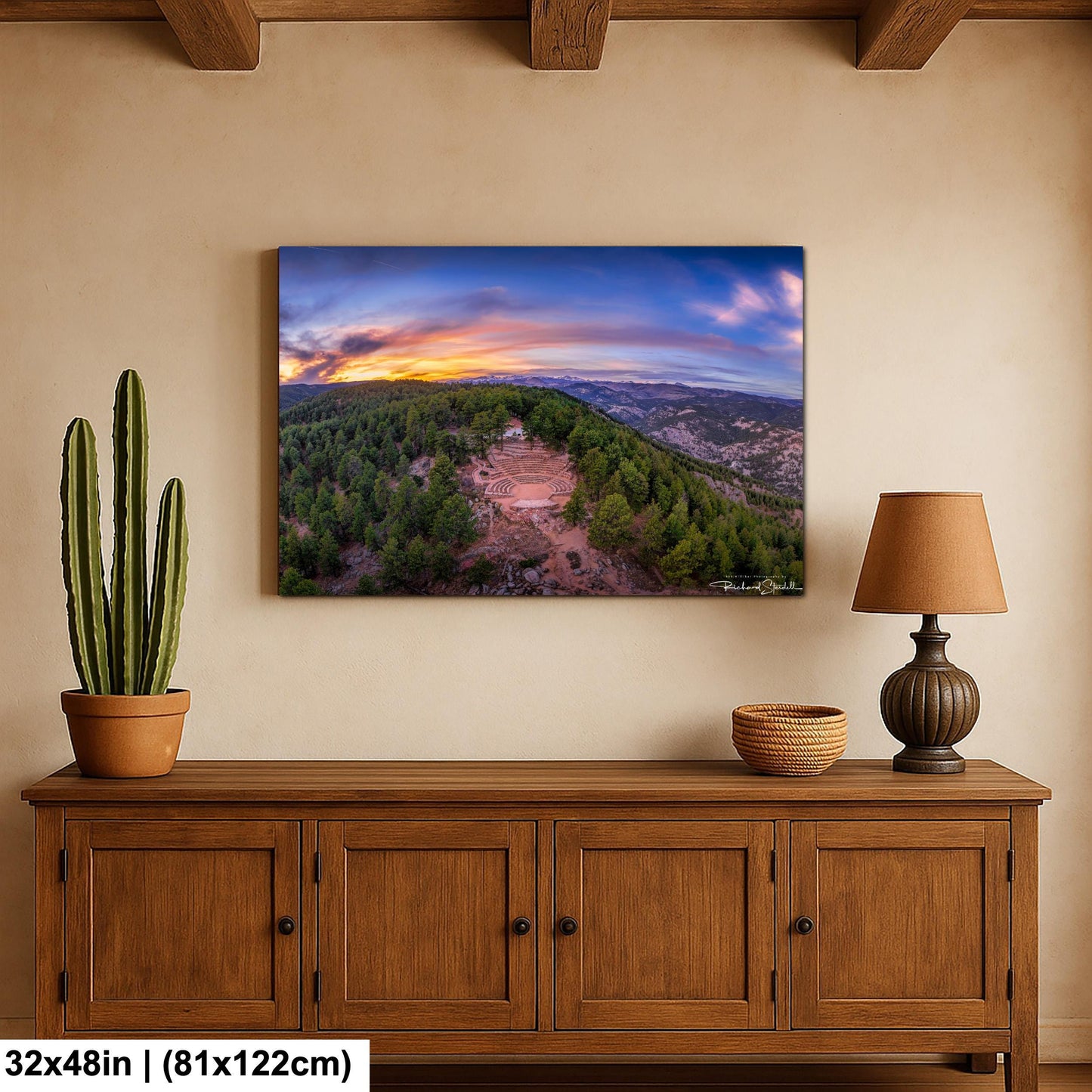 Boulder Sunrise Amphitheater Print: (Canvas, Metal or Acrylic)