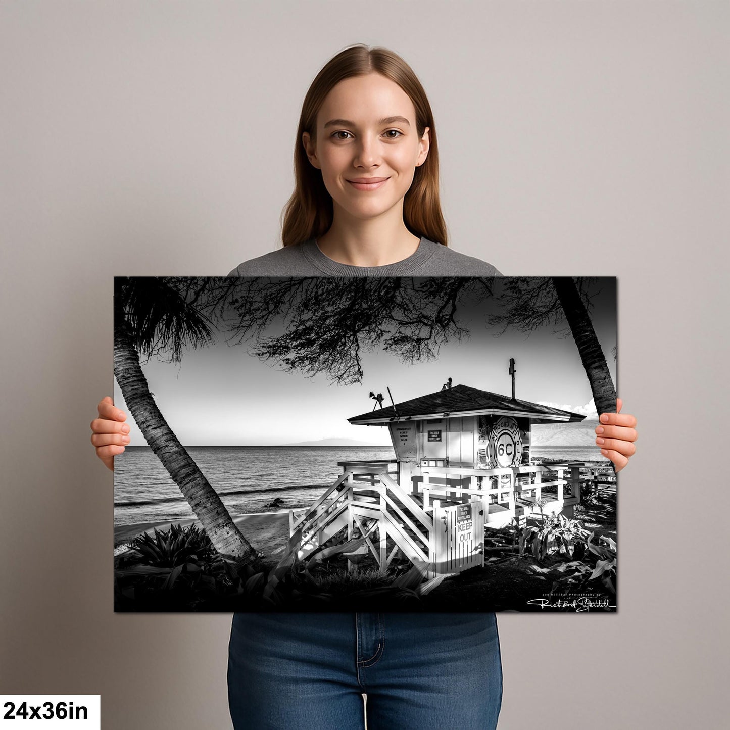 Maui Lifeguard Photo Print - Coastal Wall Art | Ready to Hang Canvas, Premium Paper