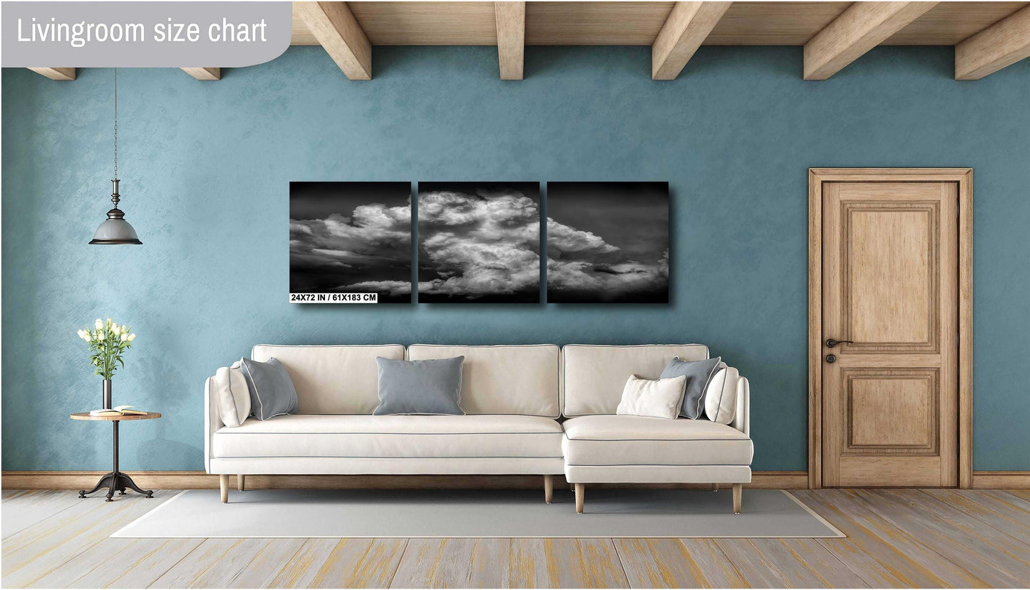 Storm Wall Art - Dramatic Storm Landscape Print | Moody Home Decor Canvas